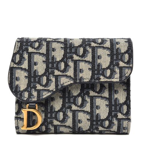 christian dior saddle wallet